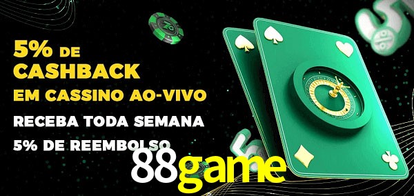 Promoções do cassino ao Vivo 88game